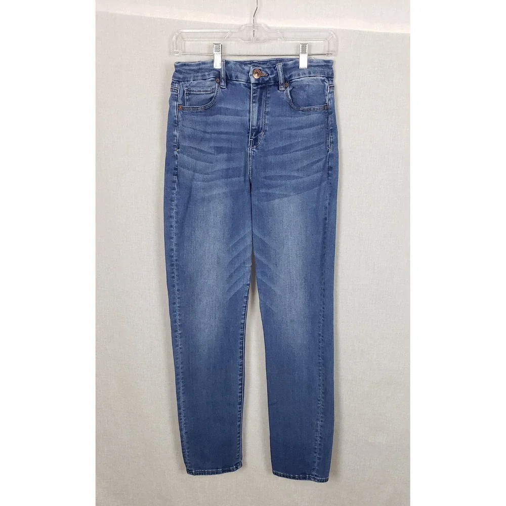 American Eagle Outfitters Curvy Hi Rise Skinny Jeans Medium Wash Size 10 Regular